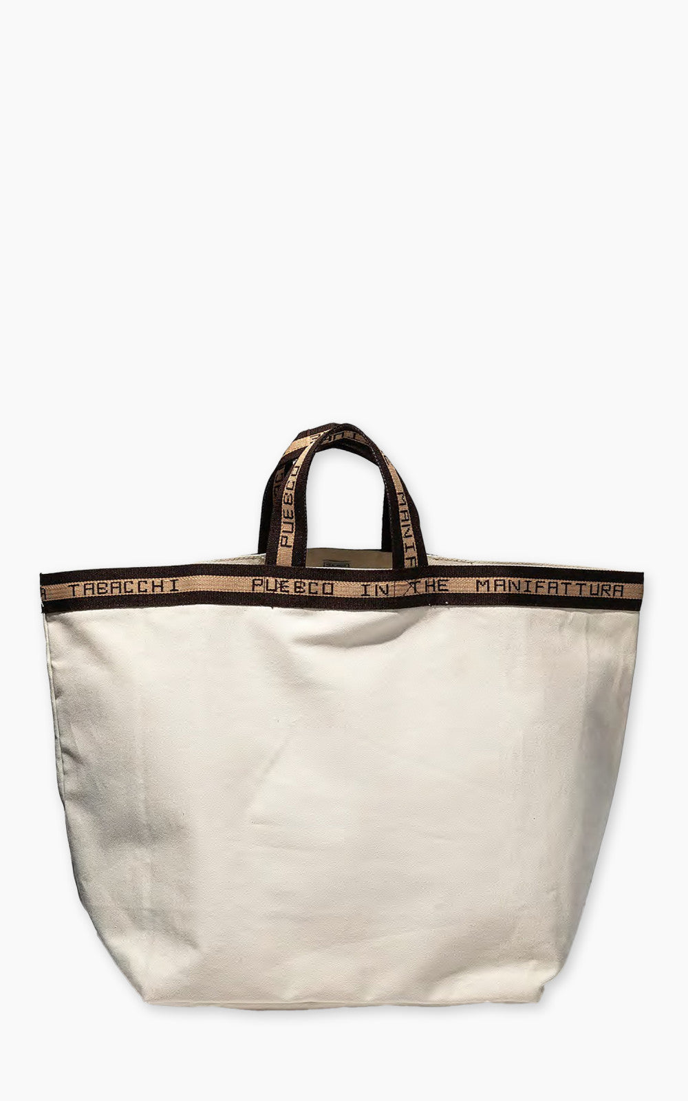 Puebco Clubhouse Tote Bag Manifattura Tabacchi Large Natural/Brown