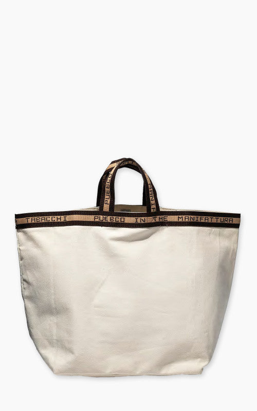 Puebco Clubhouse Tote Bag Manifattura Tabacchi Large Natural/Brown