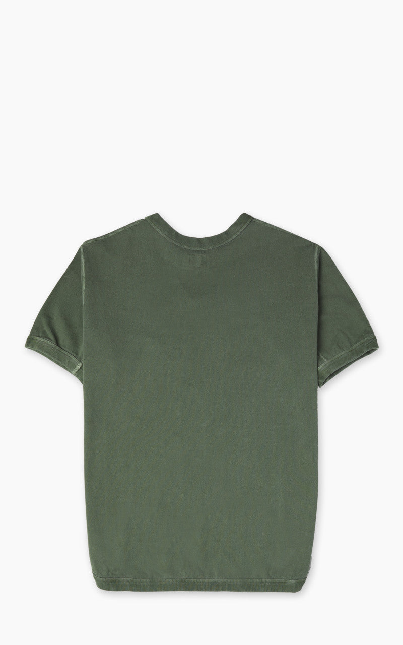 Fullcount 5222-25 Flat Seam Heavyweight T-Shirt Pigment Dyed Evergreen