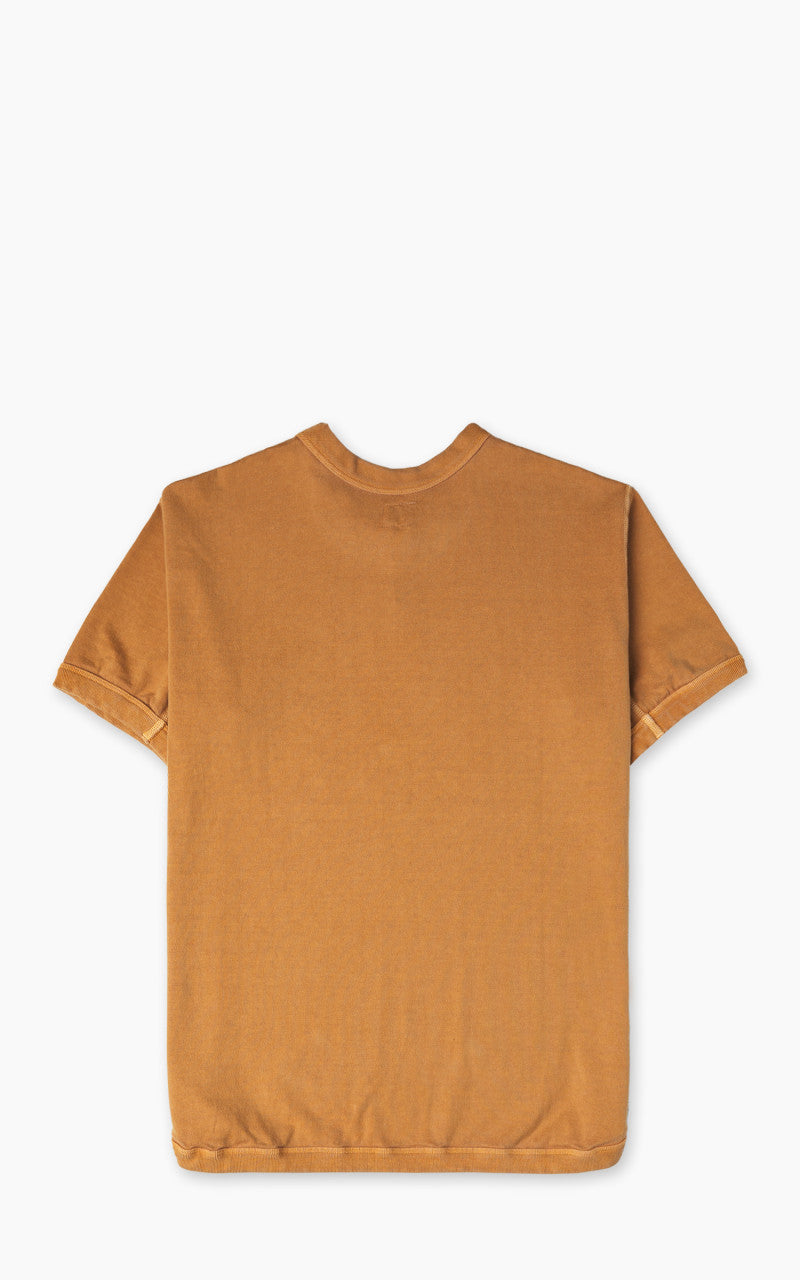 Fullcount 5222-25 Flat Seam Heavyweight T-Shirt Pigment Dyed Saffron