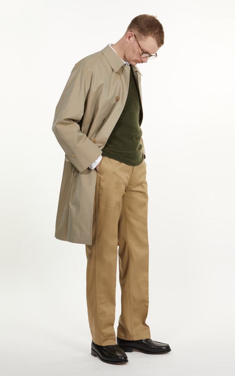 Anatomica Single Raglan I Coat Gabardine Beige