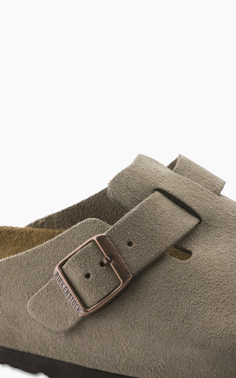 Birkenstock Boston Soft Footbed Suede Taupe