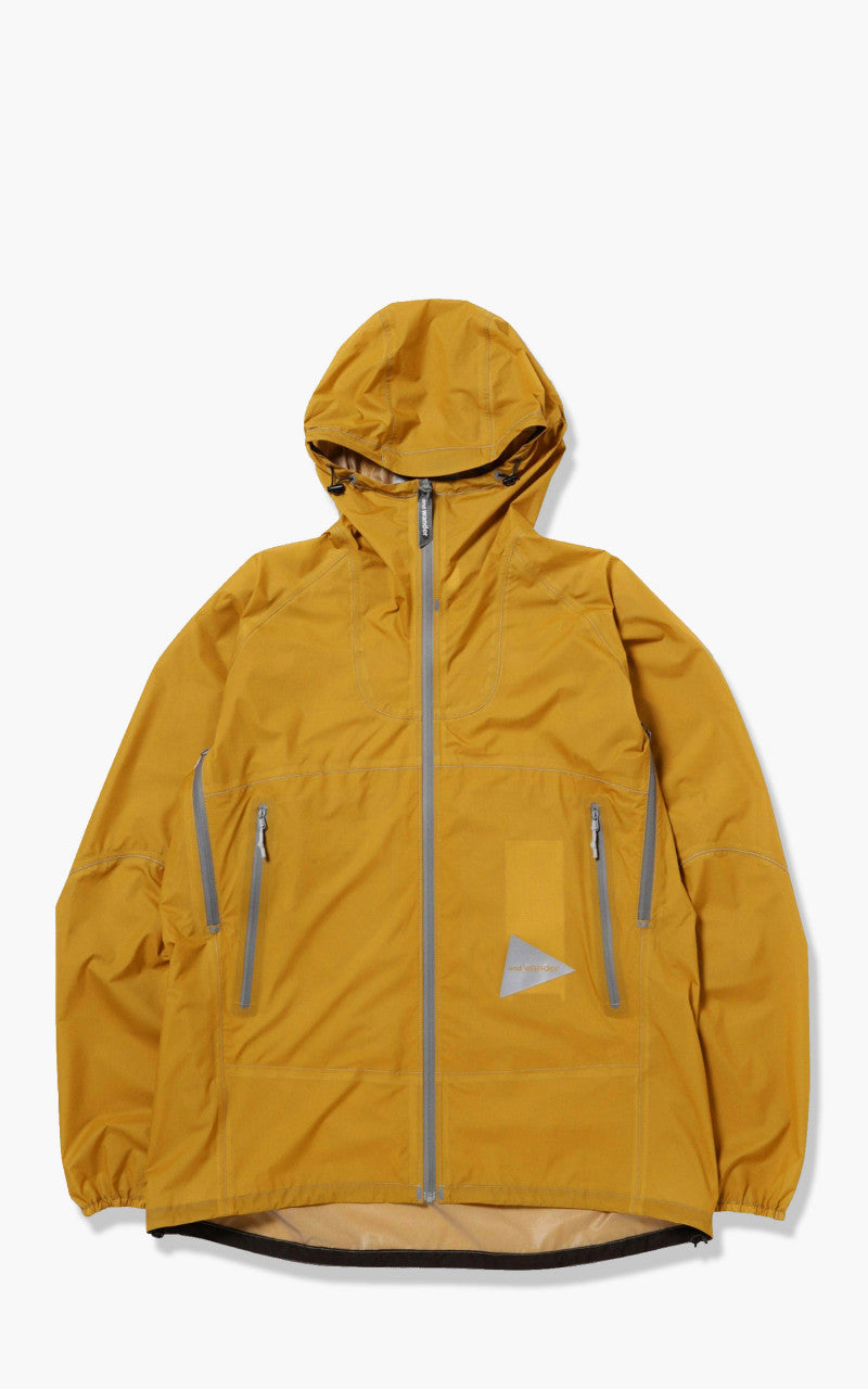 and wander 3L UL Rain Jacket Yellow