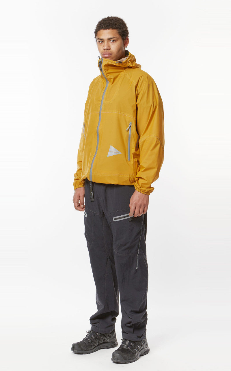 and wander 3L UL Rain Jacket Yellow