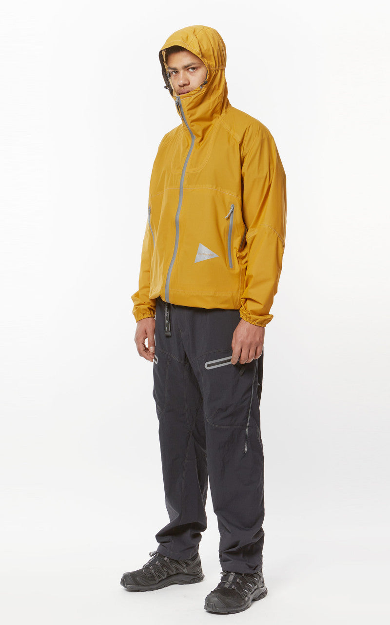 and wander 3L UL Rain Jacket Yellow