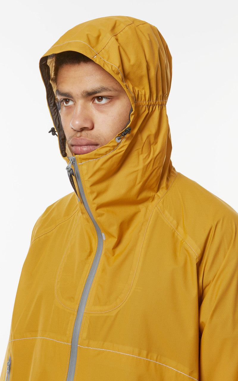 and wander 3L UL Rain Jacket Yellow
