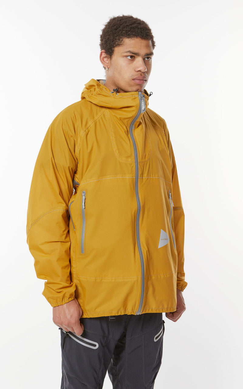 and wander 3L UL Rain Jacket Yellow