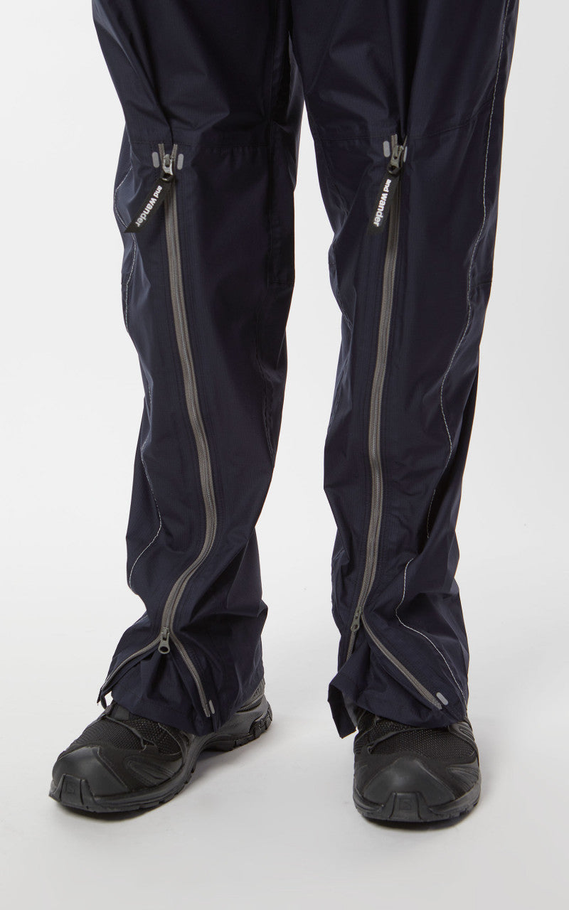 and wander 3L UL Rain Pants Navy