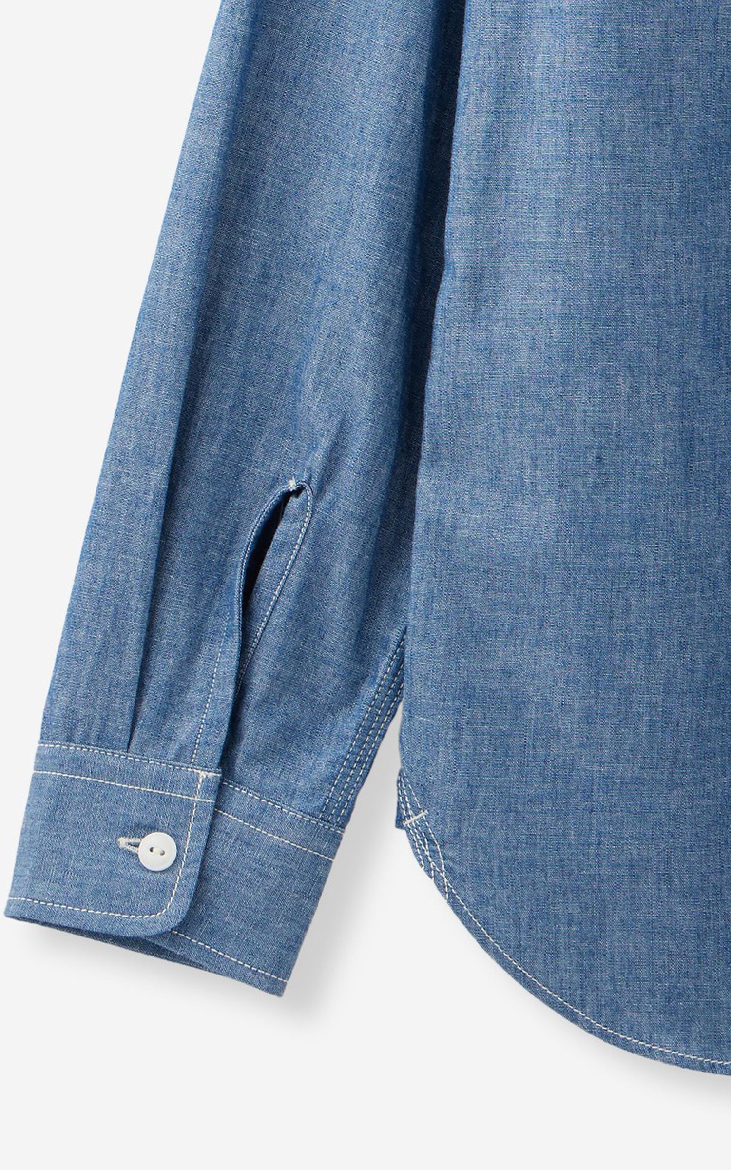MOMOTARO JEANS MMLS1001 Triple Stitch L/S Chambray Shirt Indigo