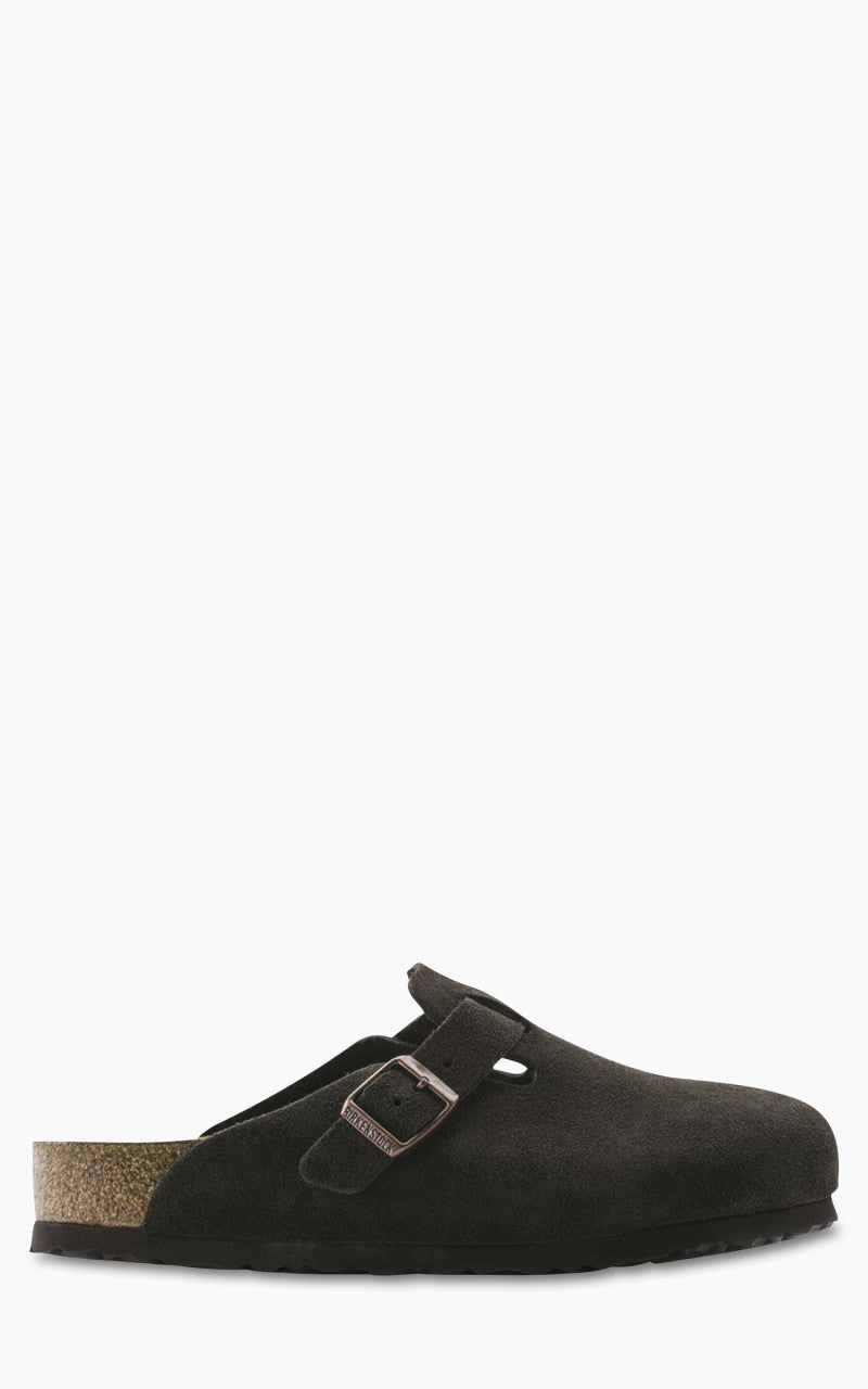Birkenstock Boston Soft Footbed Suede Mocca