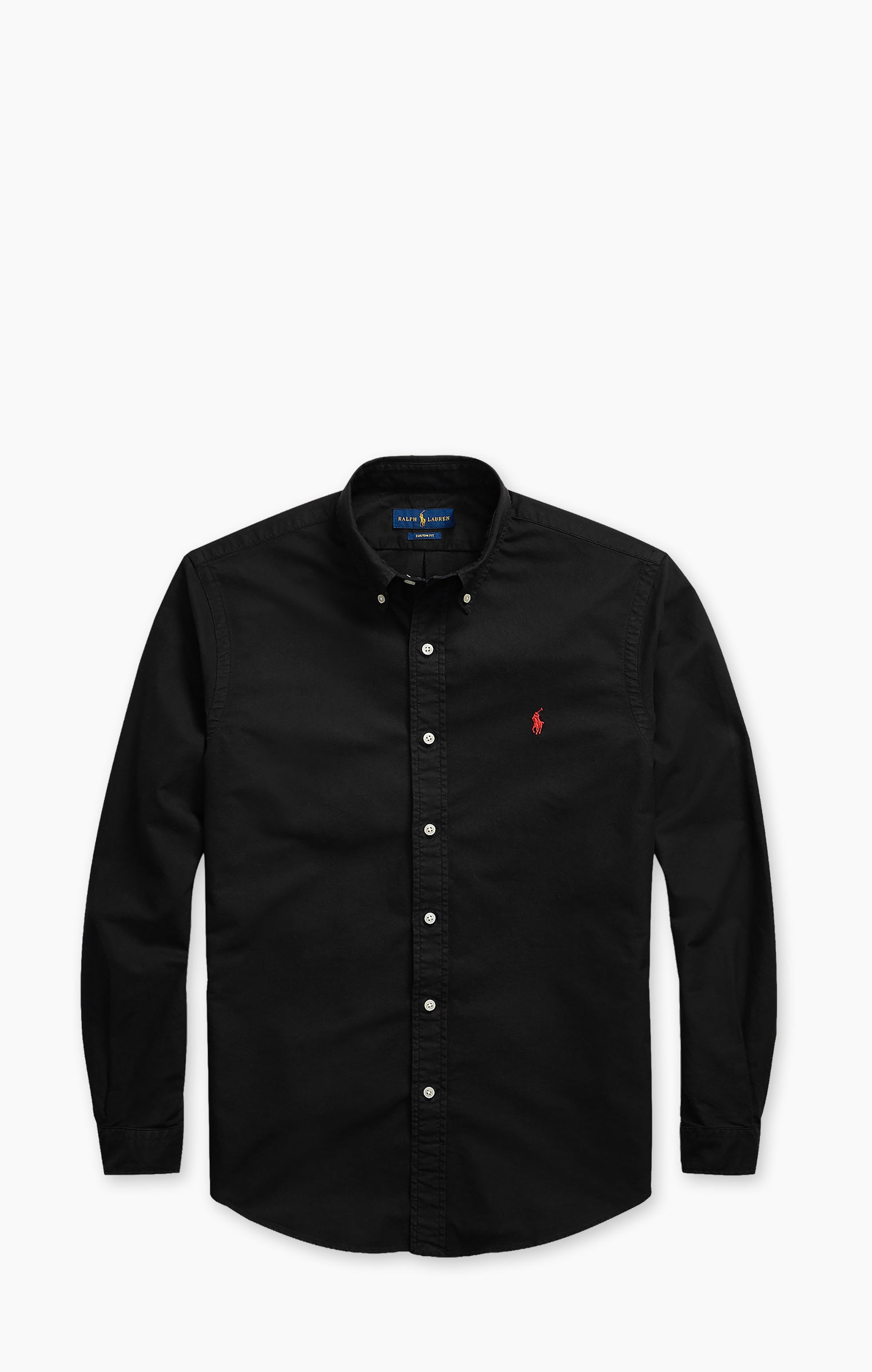 Polo Ralph Lauren Custom Fit Garment-Dyed Oxford Shirt Black