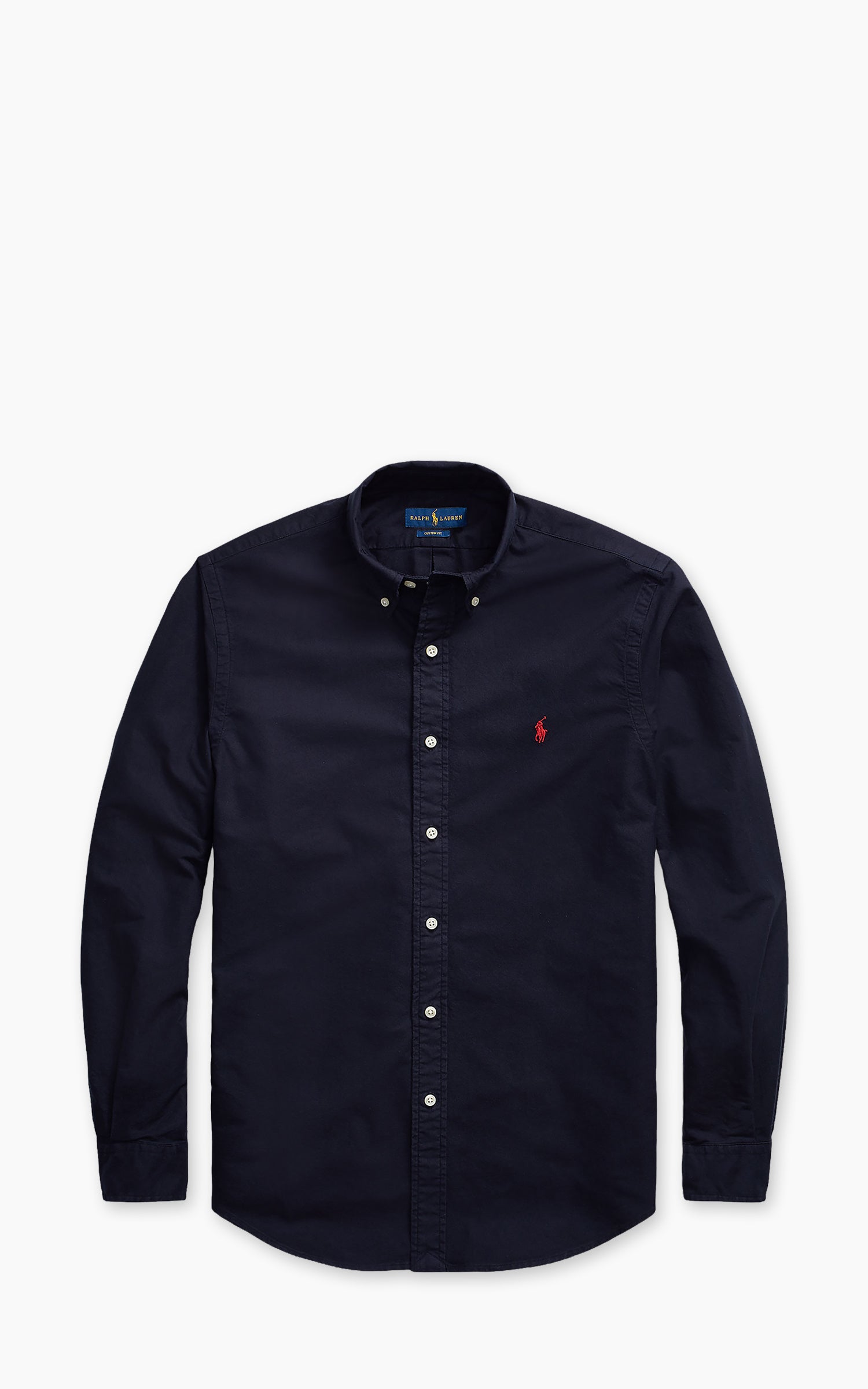 Polo Ralph Lauren Custom Fit Garment-Dyed Oxford Shirt Navy