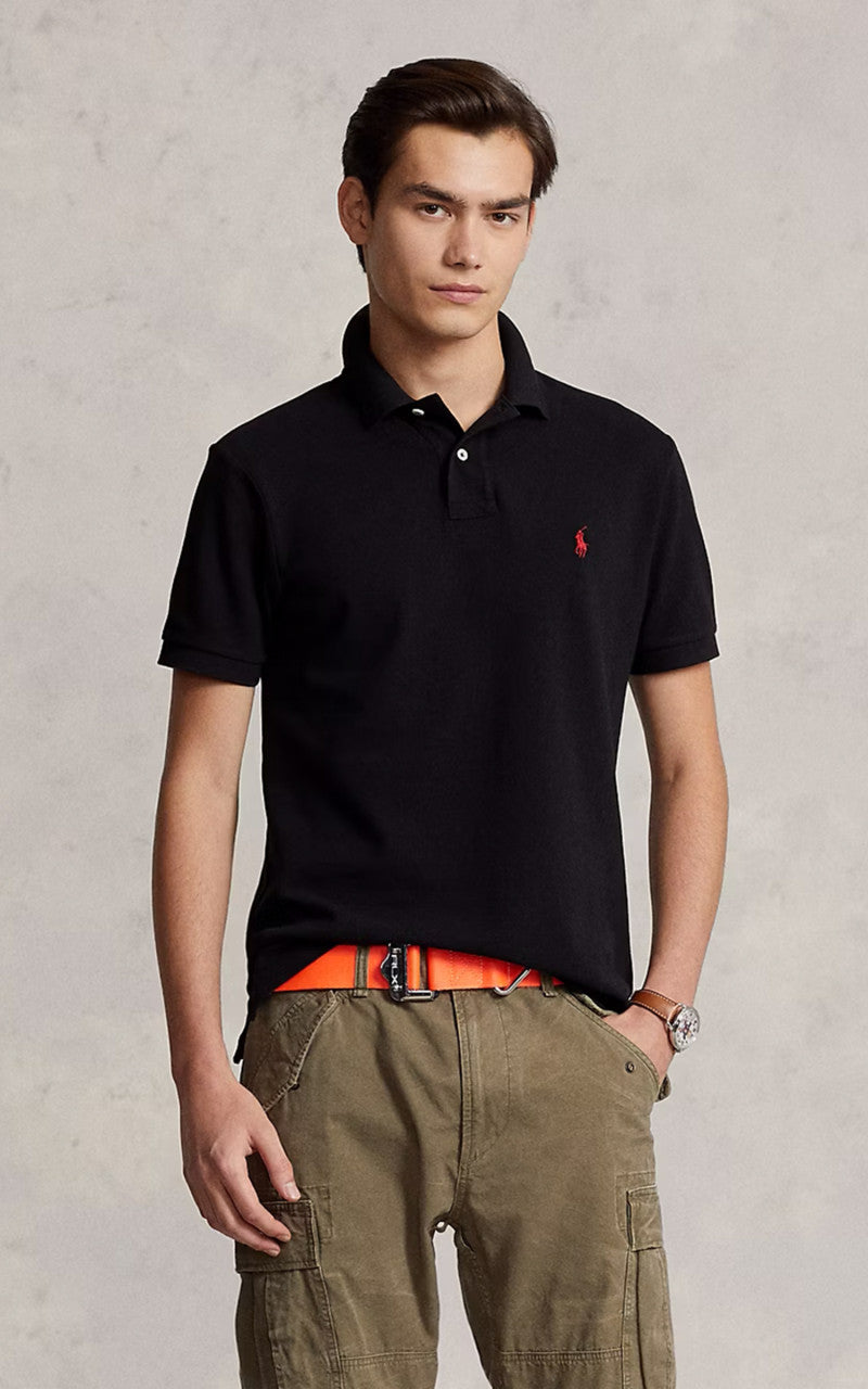Polo Ralph Lauren Mesh Polo Shirt Black