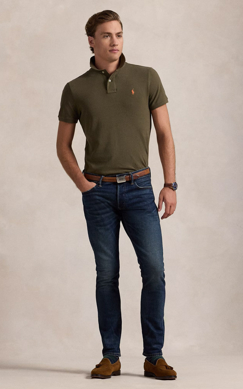 Polo Ralph Lauren Mesh Polo Shirt Canopy Olive