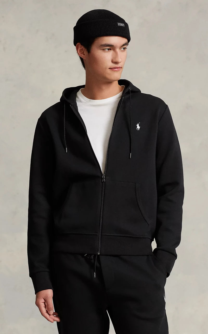 Polo Ralph Lauren Double-Knit Full-Zip Hoodie Polo Black