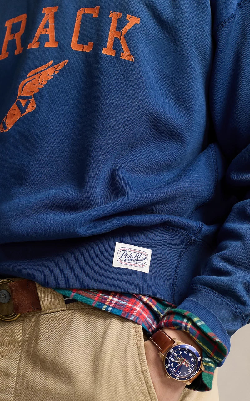 Polo Ralph Lauren Vintage Fit Fleece Graphic Sweatshirt Chalet Blue