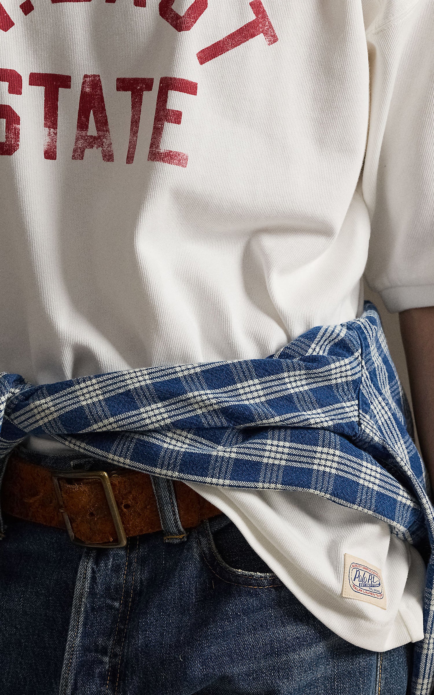 Polo Ralph Lauren Relaxed Fit Jersey Graphic T-Shirt Ceramic White