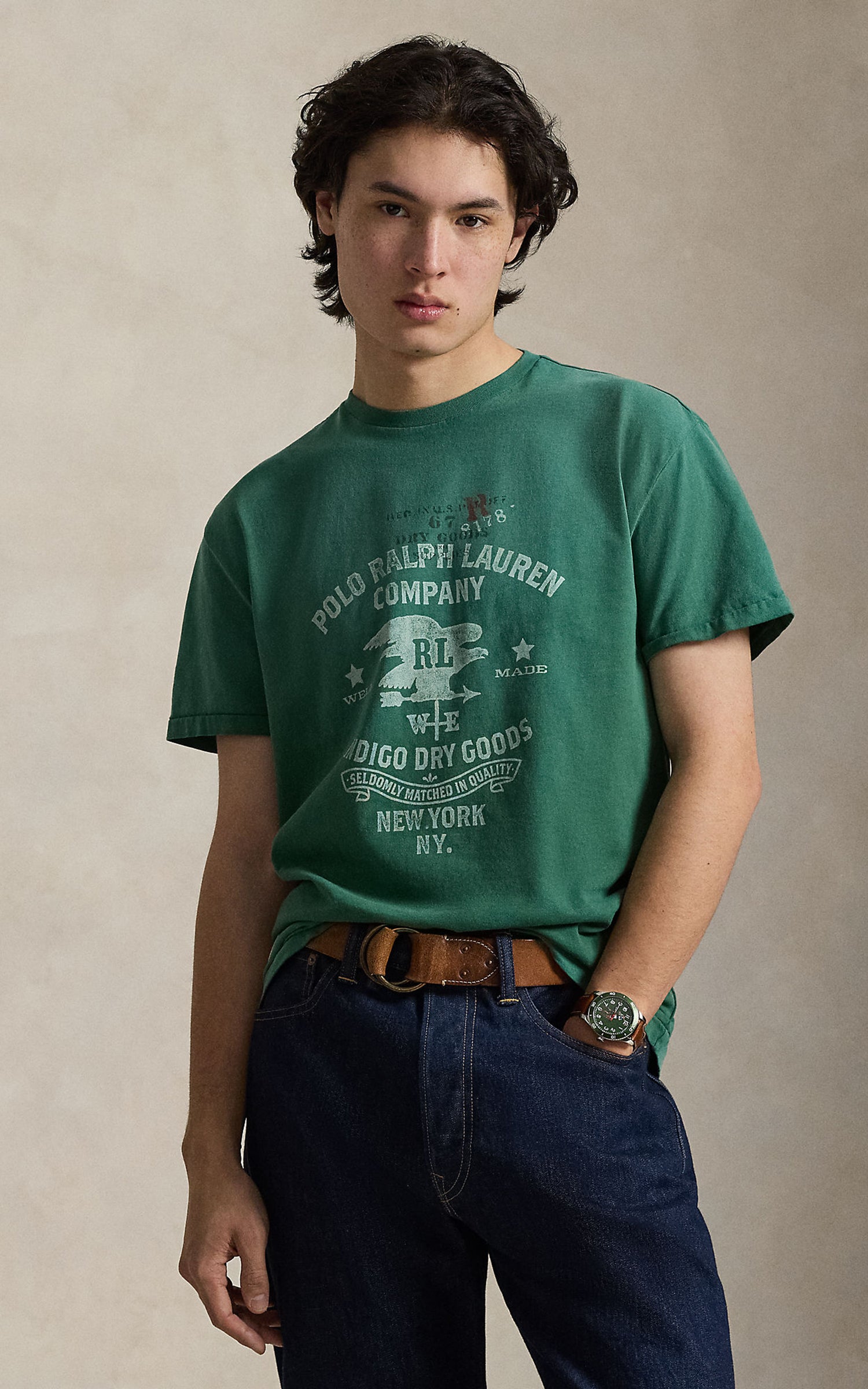 Polo Ralph Lauren Classic Fit Jersey Graphics T-Shirt Antique Green
