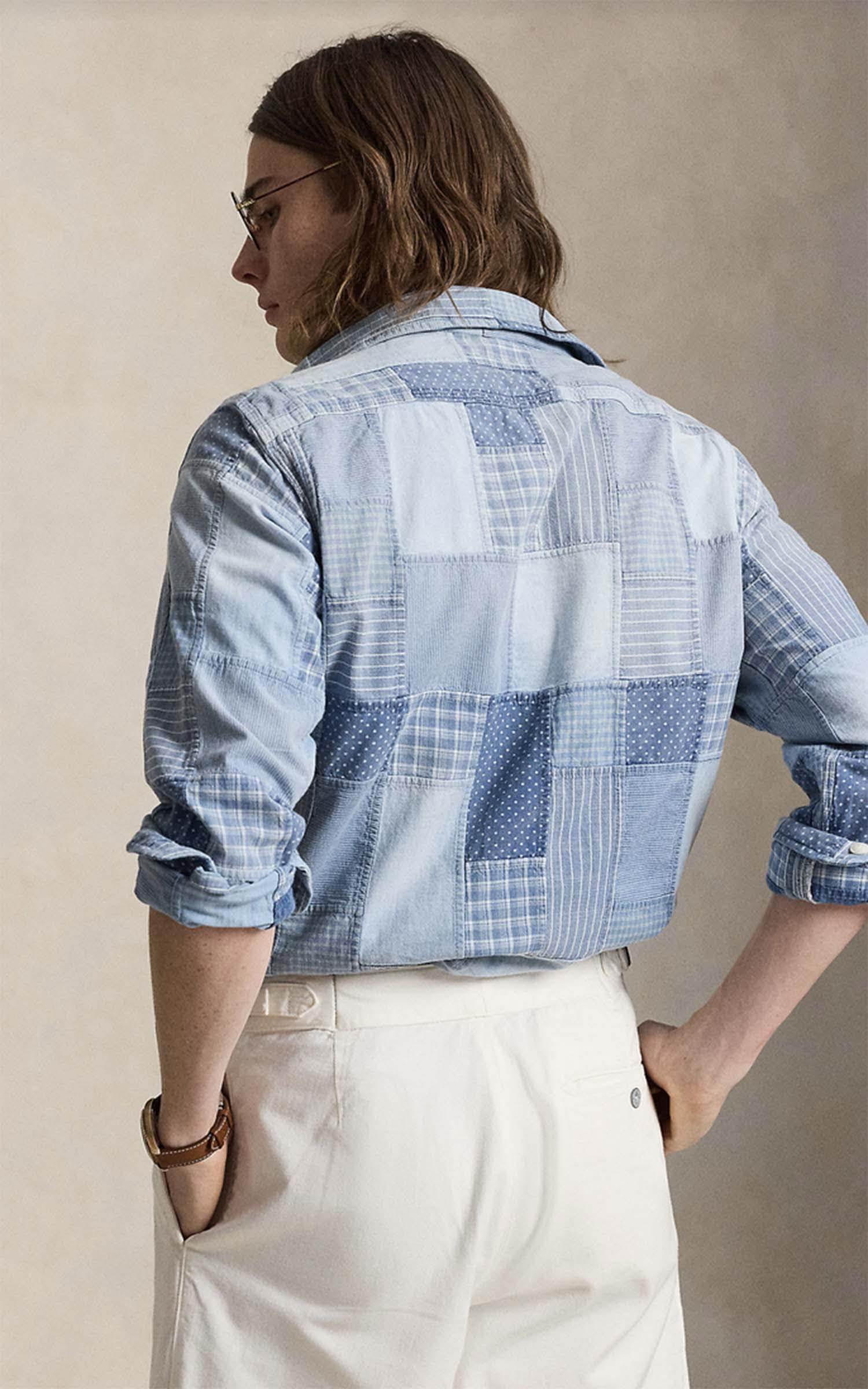 Polo Ralph Lauren Classic Fit Patchwork Workshirt Indigo