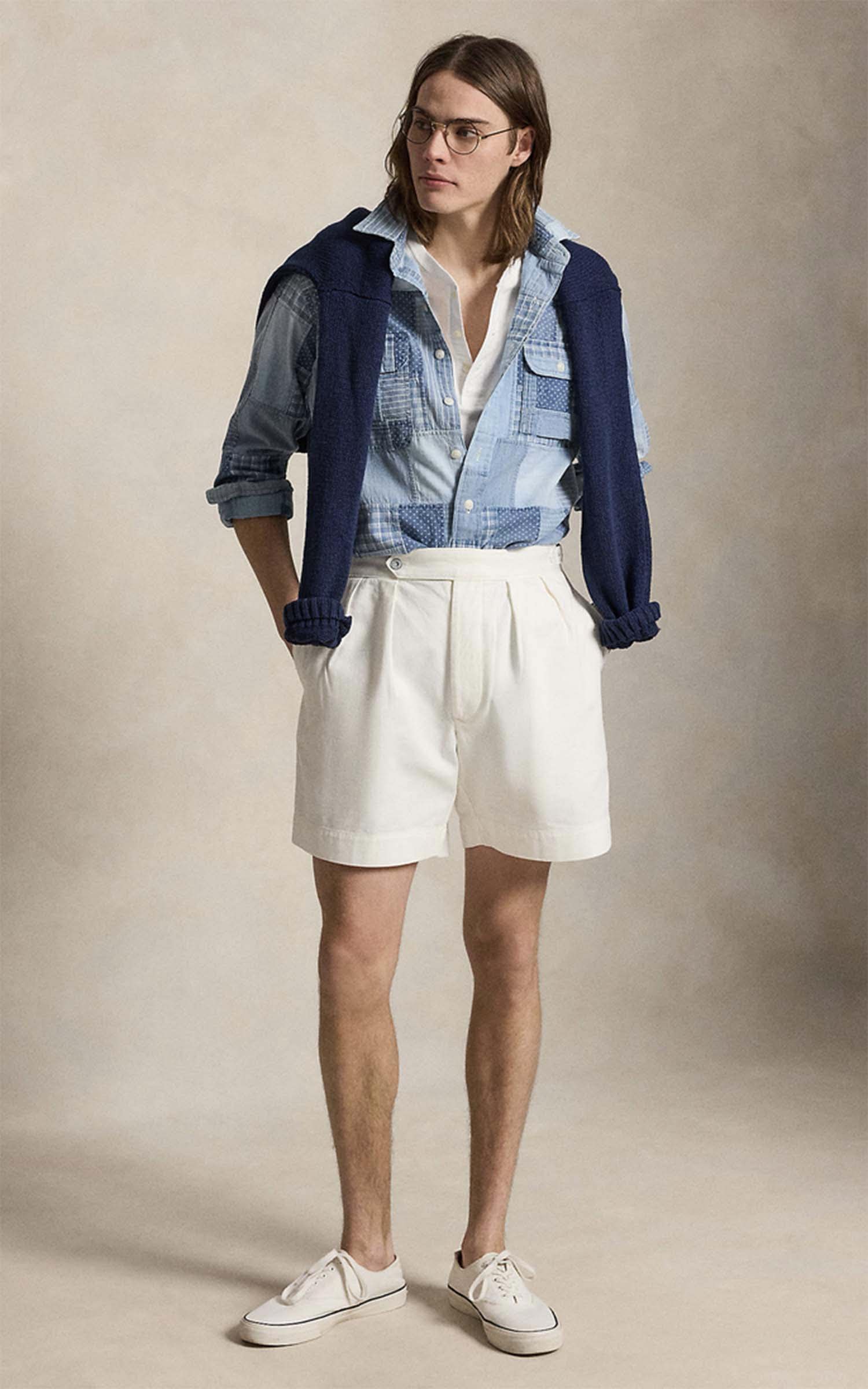 Polo Ralph Lauren Classic Fit Patchwork Workshirt Indigo