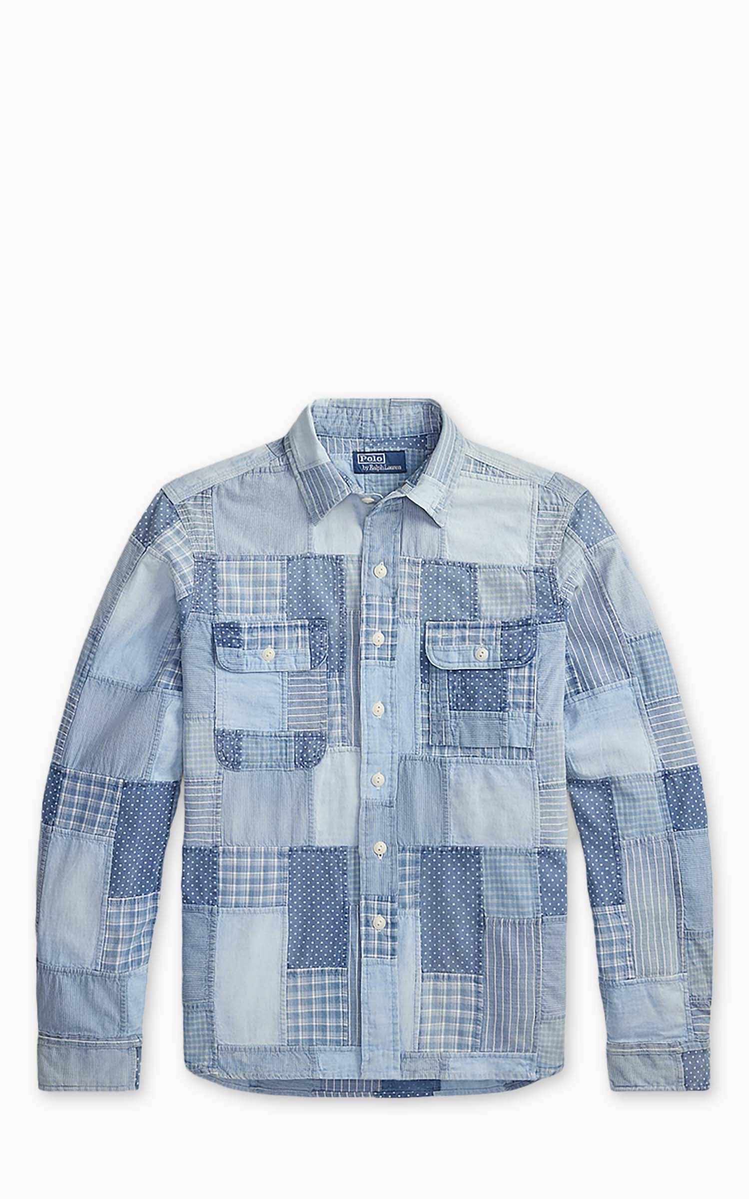 Polo Ralph Lauren Classic Fit Patchwork Workshirt Indigo