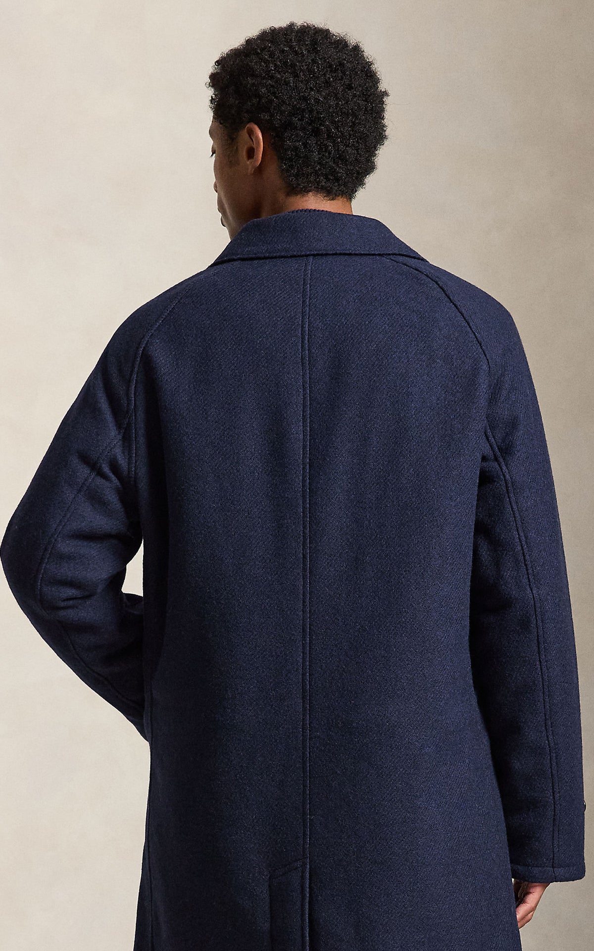 Polo Ralph Lauren The Langdon Tweed Walking Coat Navy