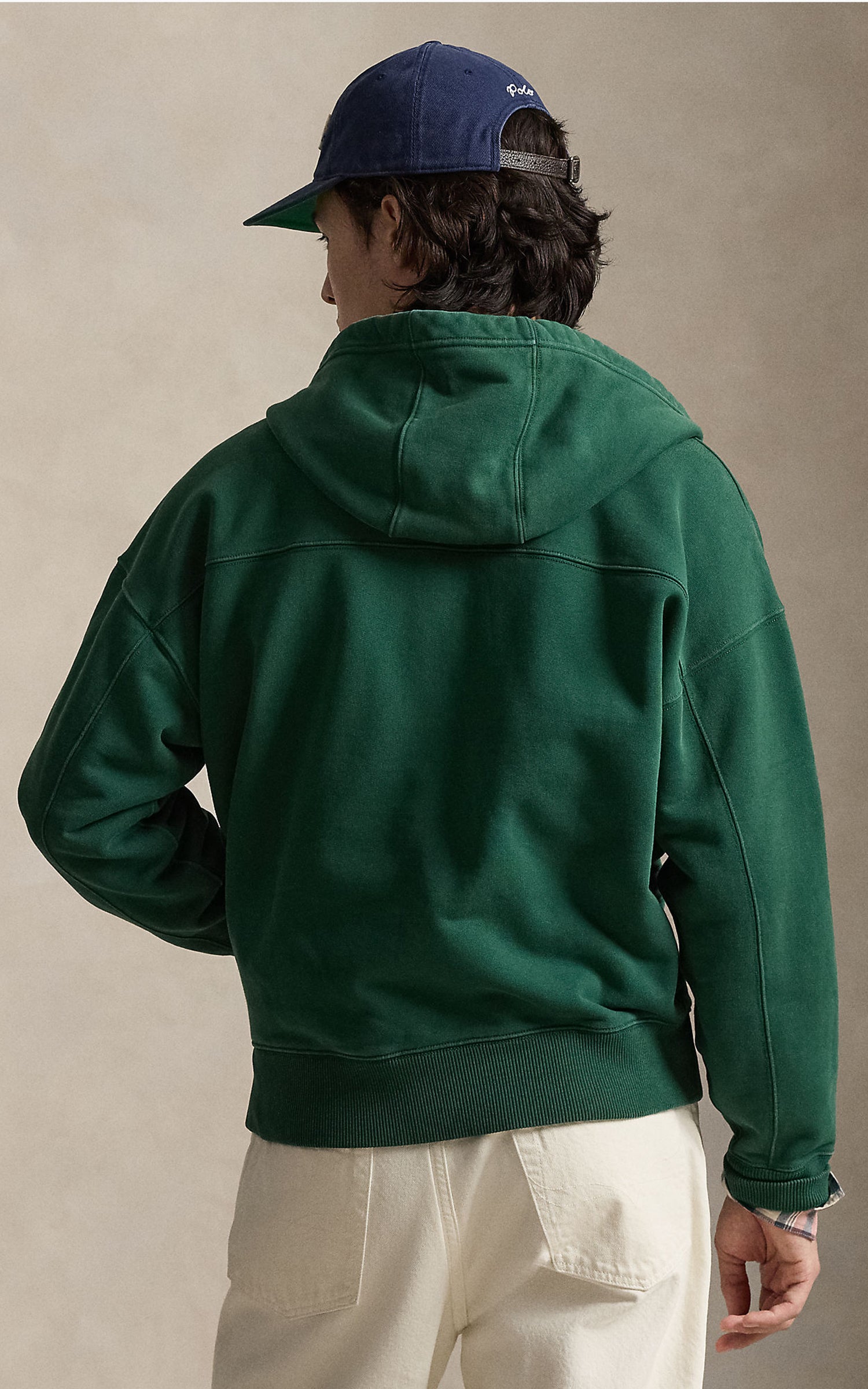 Polo Ralph Lauren Relaxed Fit Loopback Fleece Hoodie Wood Green