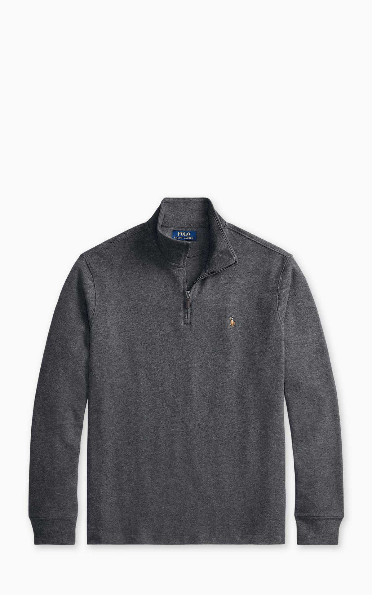 Polo Ralph Lauren Estate-Rib Quarter-Zip Pullover Barclay Heather