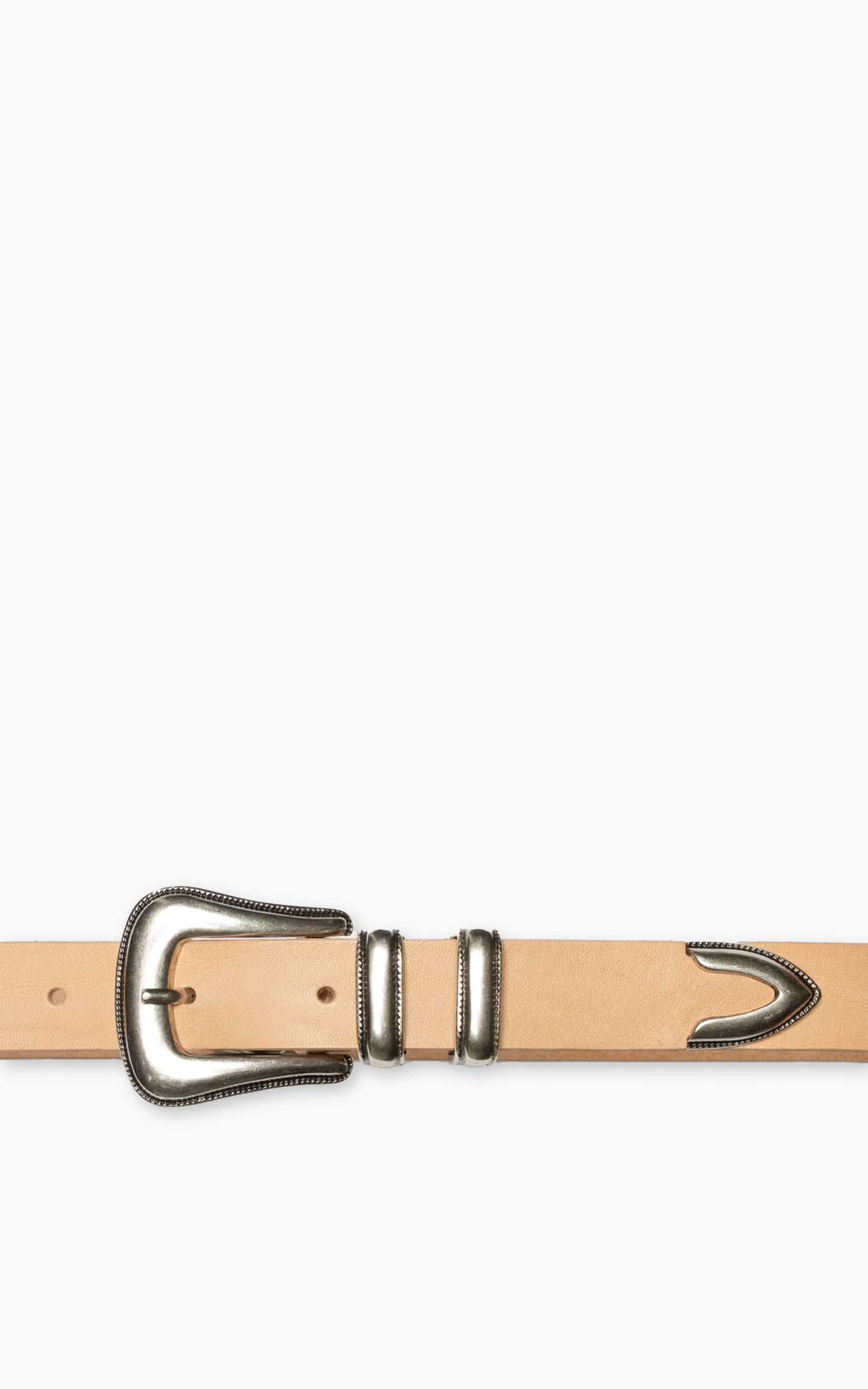 Nudie Jeans Western Silver Belt Natural