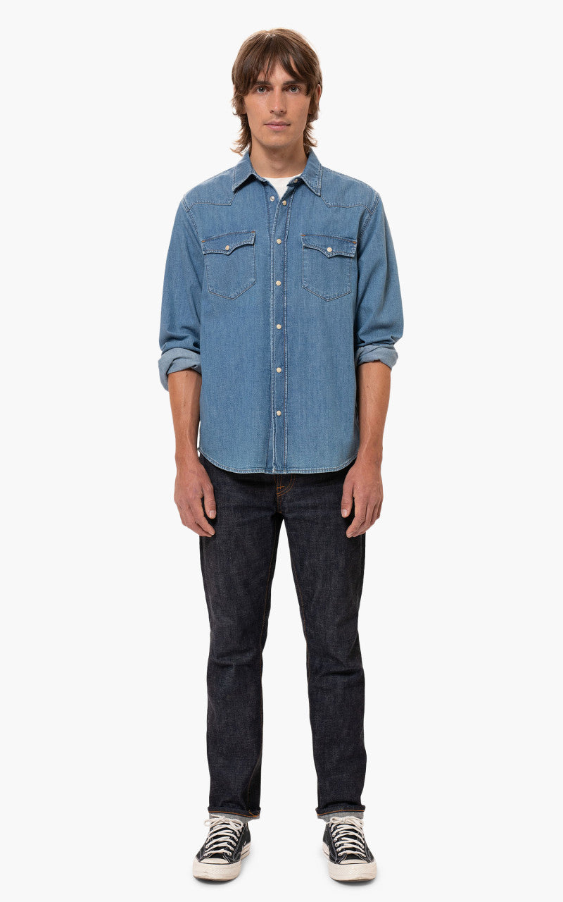 Nudie Jeans George Another Kind Of Blue Denim Shirt