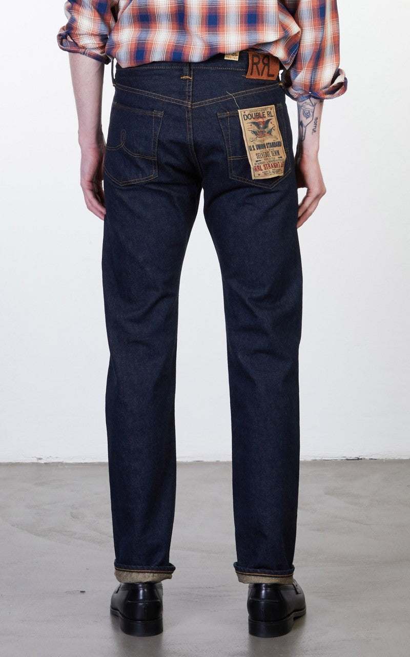 RRL Straight Fit Selvedge Jean One Wash
