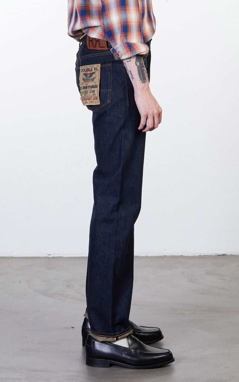 RRL Straight Fit Selvedge Jean One Wash