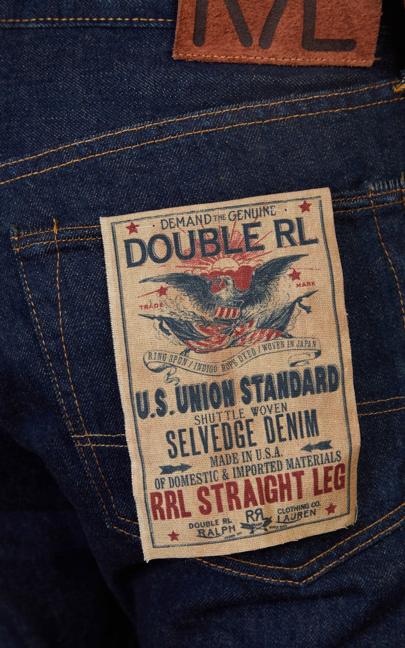 RRL Straight Fit Selvedge Jean One Wash