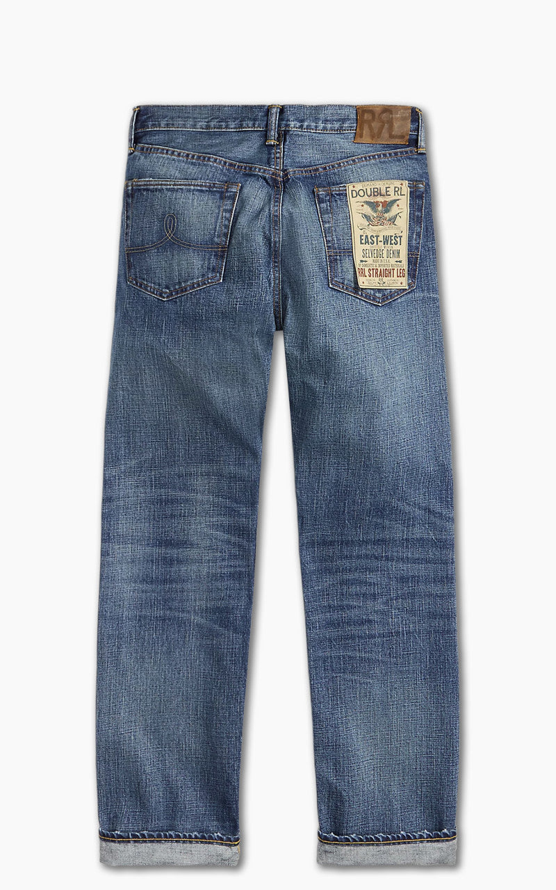 RRL Straight Fit Selvedge Jean Hillsview Wash