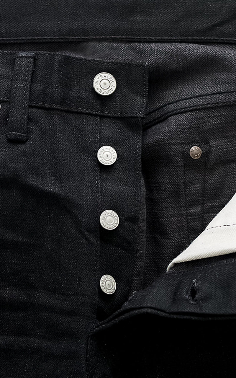 RRL Slim Fit Selvedge Jean Black