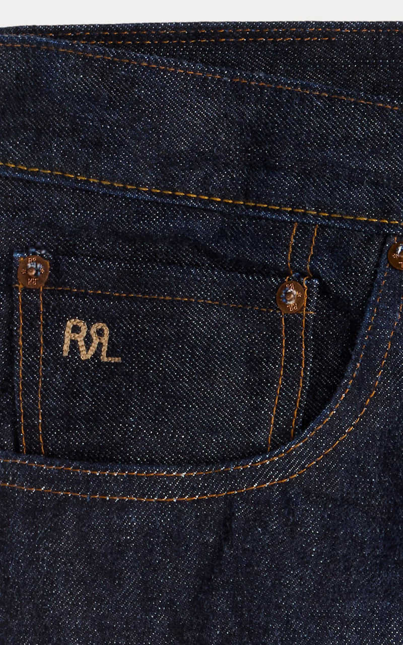 RRL Slim Fit Selvedge Jean Indigo Rinse