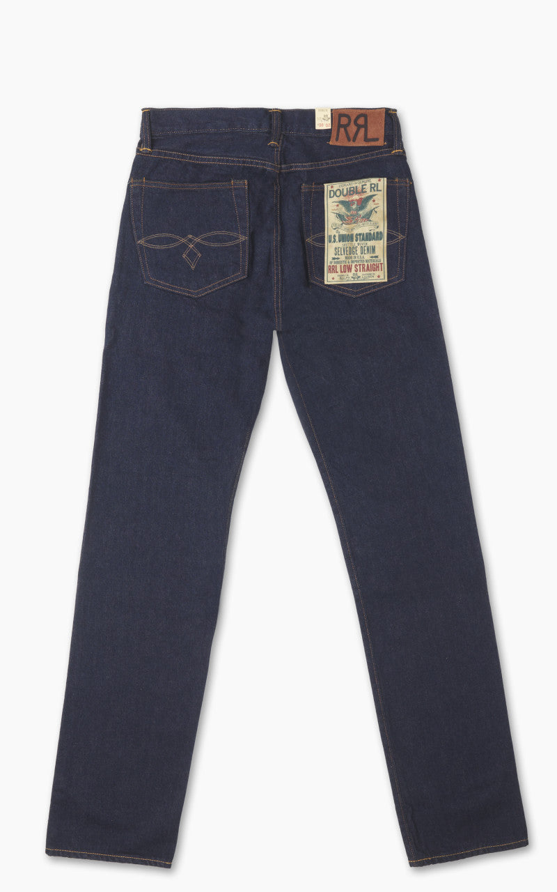 RRL Low Straight Fit Selvedge Jean One Wash