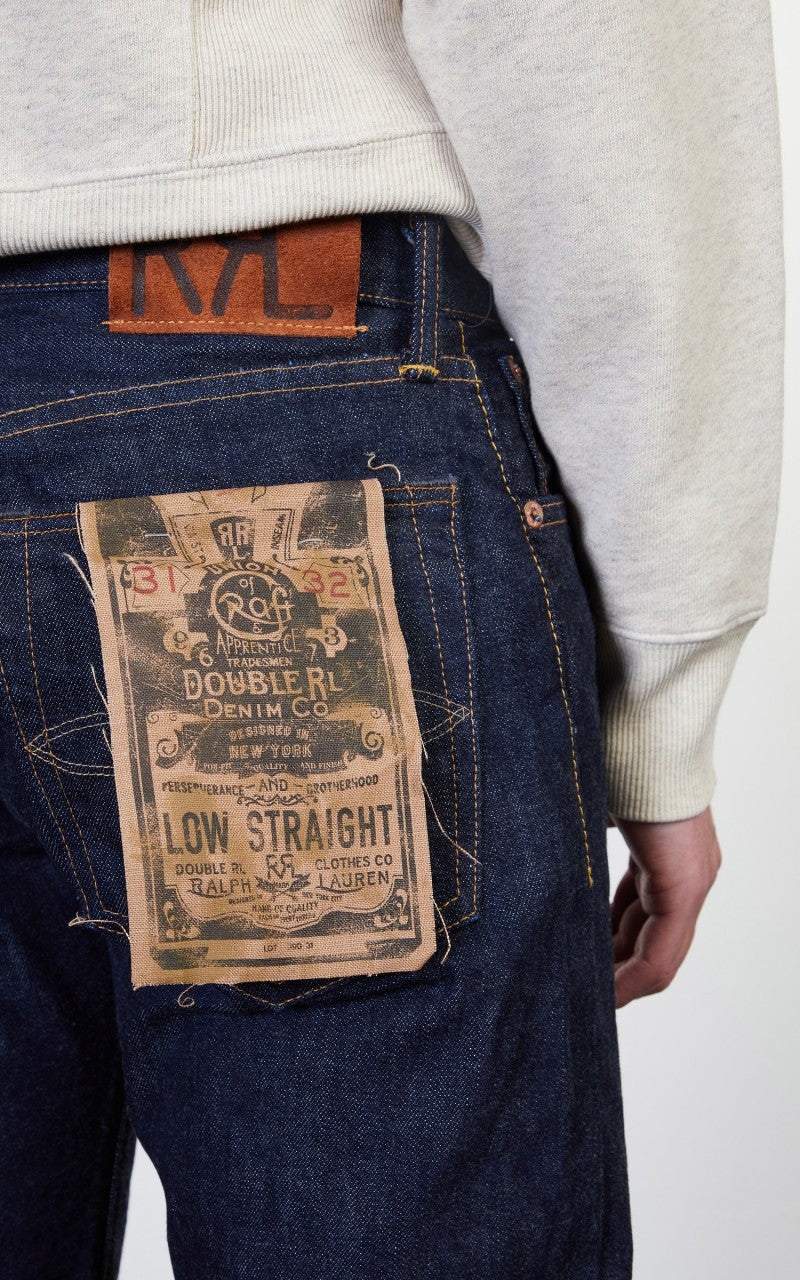 RRL Low Straight Fit Selvedge Jean One Wash