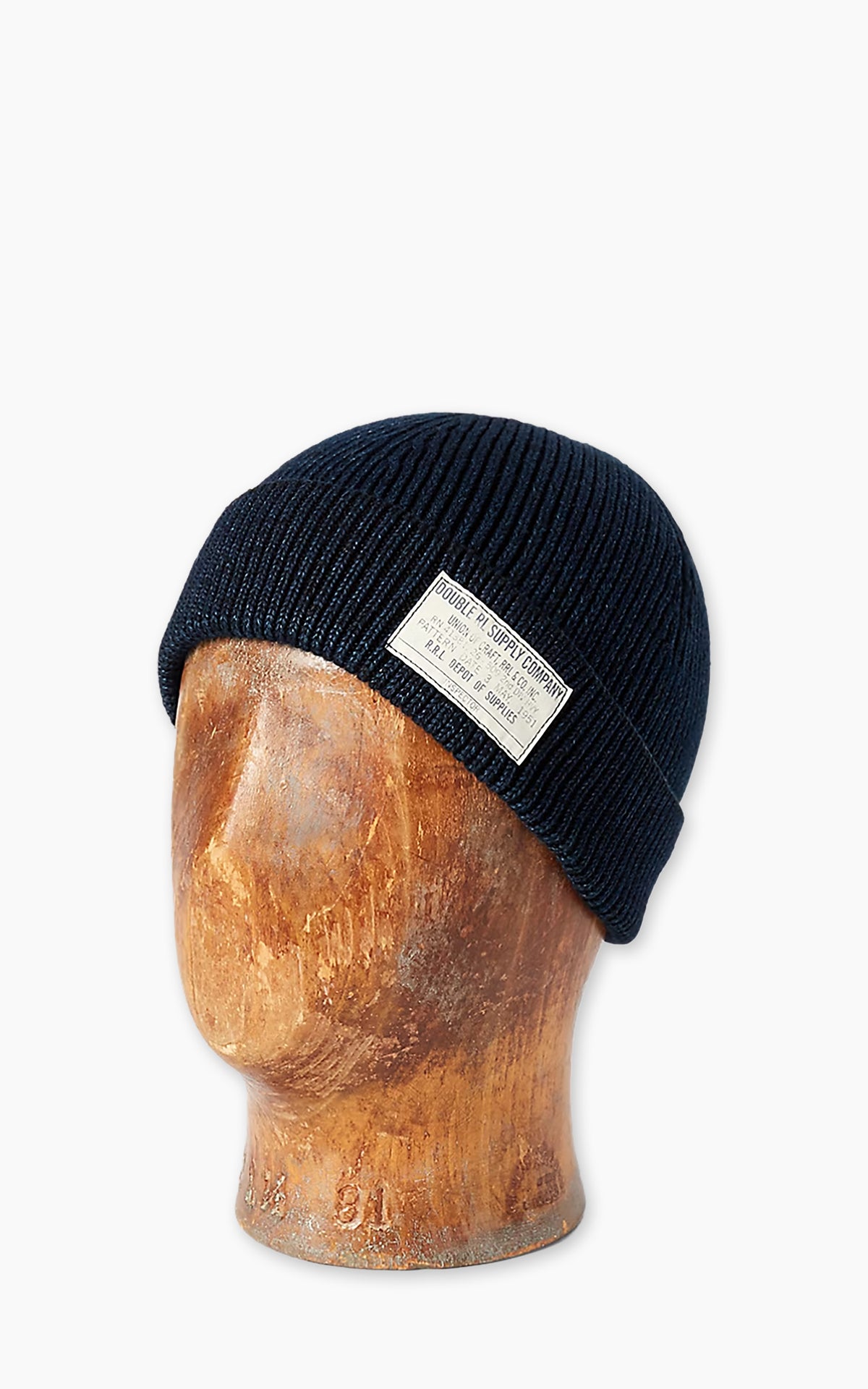 RRL Indigo Cotton Watch Cap Midnight Blue