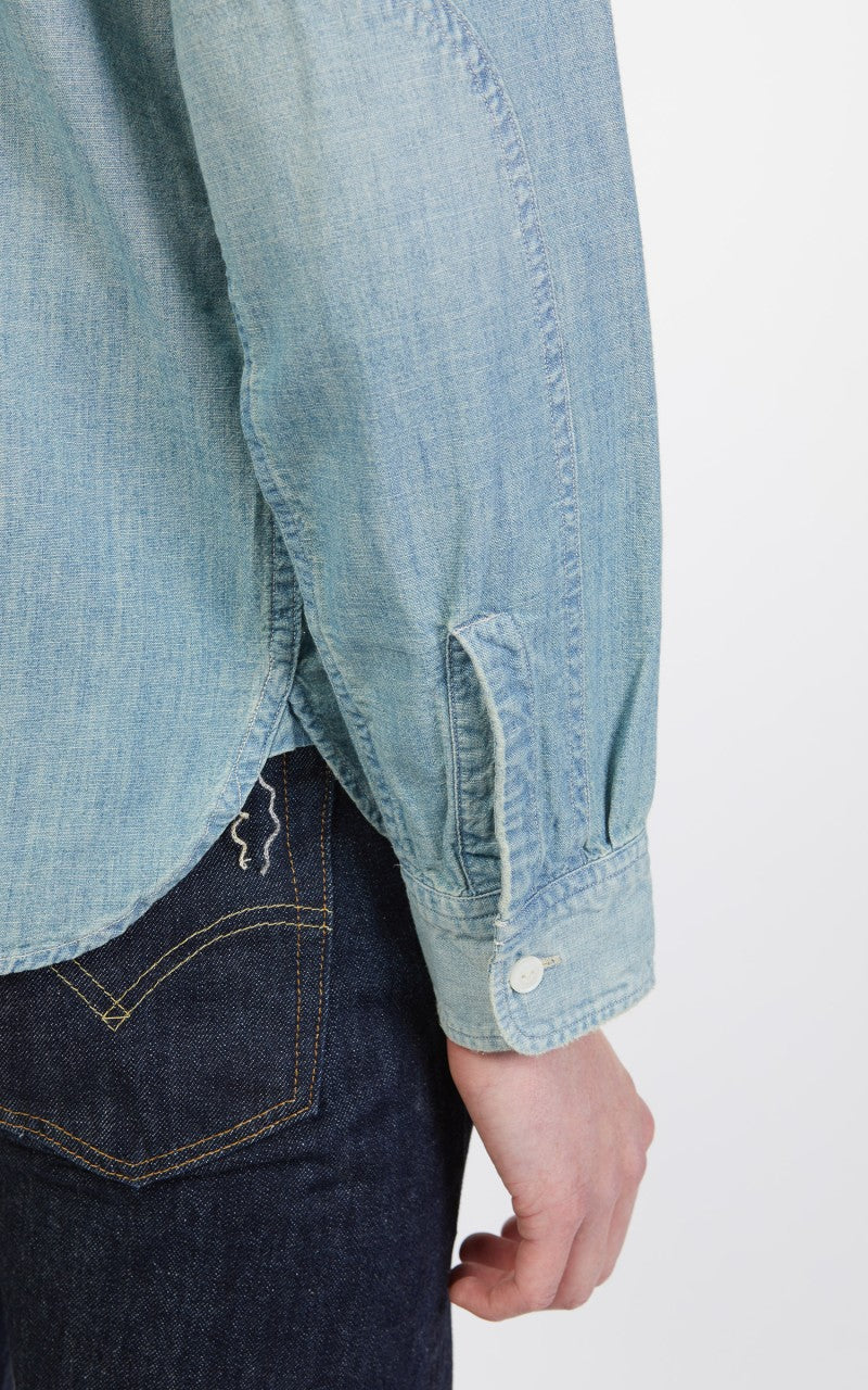 RRL Illinois Work Shirt Chambray Indigo