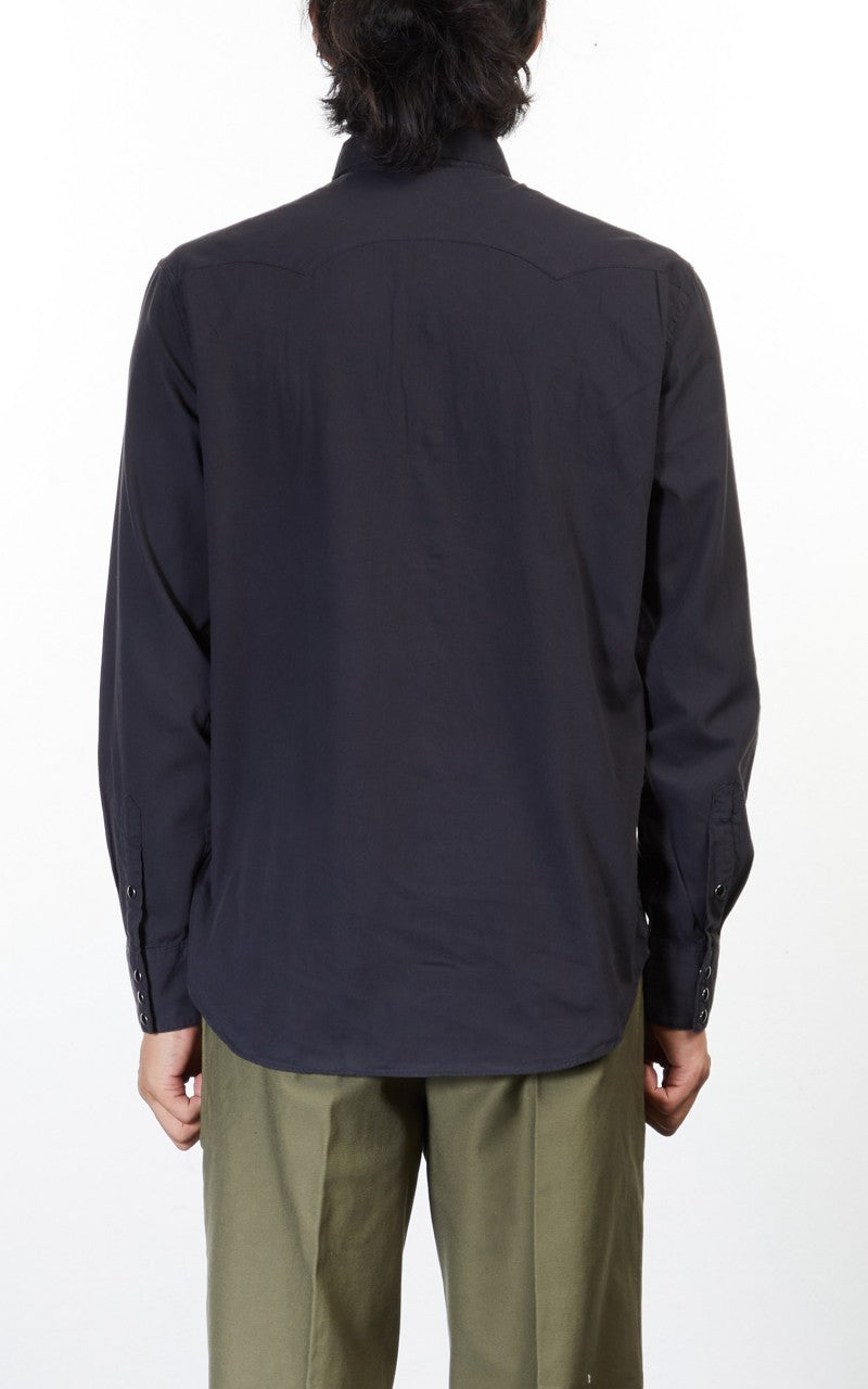 RRL Heritage WST Long Sleeve Sport Shirt Black