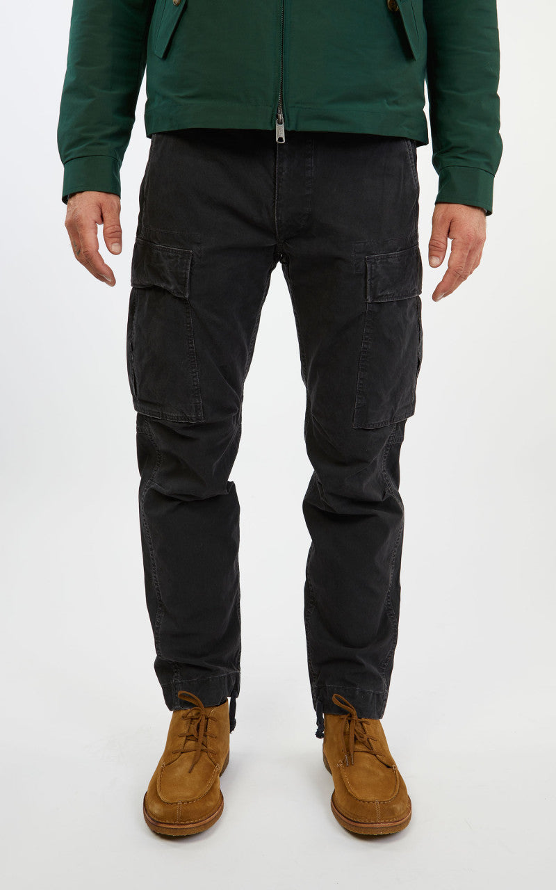 RRL Canvas Surplus Cargo Pant Black