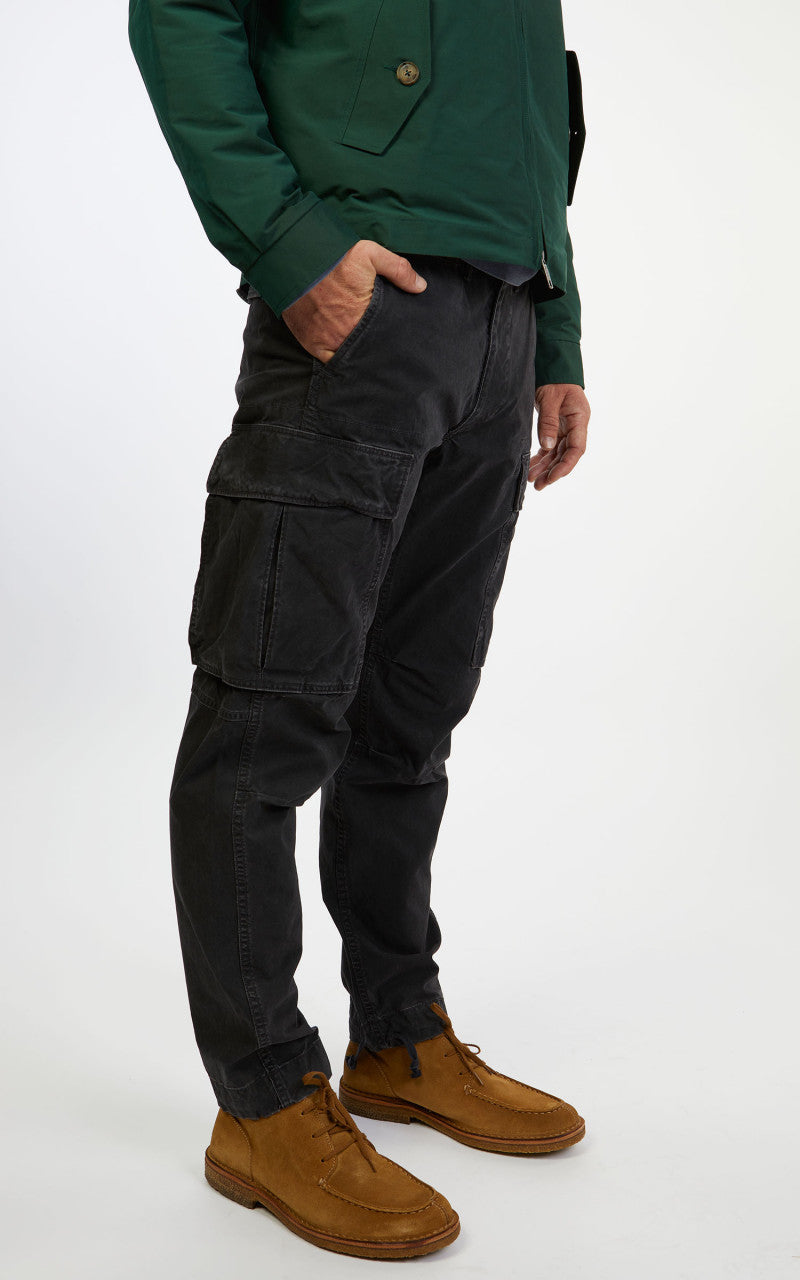 パンツ Double RL CANVAS SURPLUS CARGO PANT RRL Canvas Surplus Cargo Pant Black