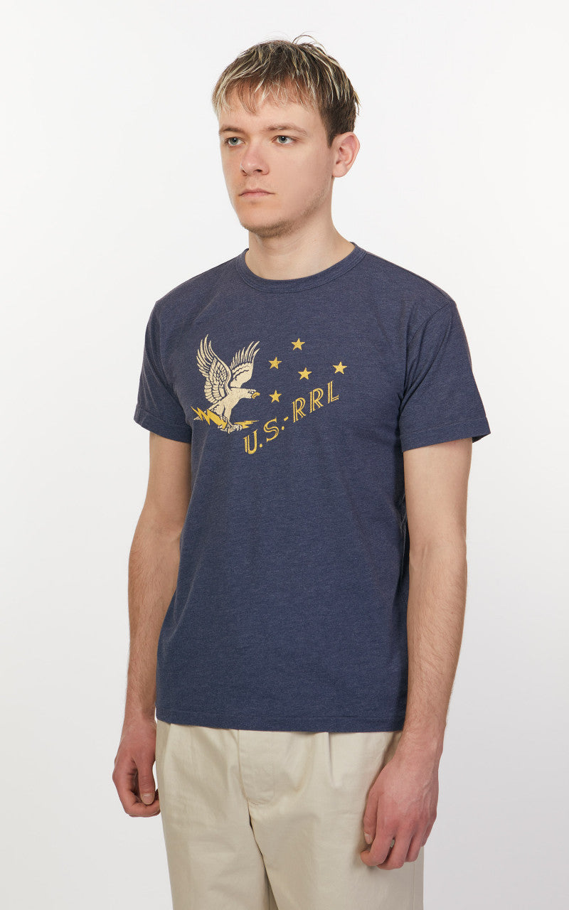 RRL Graphic Tee Blue