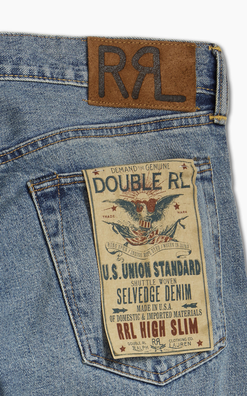 RRL High Slim Selvedge Jean Calloway Wash