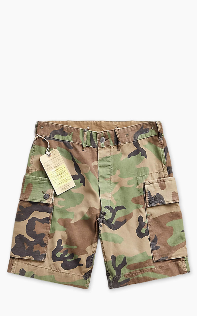RRL Camo Ripstop Cargo Short Woodland Camo