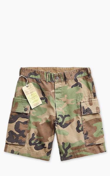 RRL Camo Ripstop Cargo Short Woodland Camo
