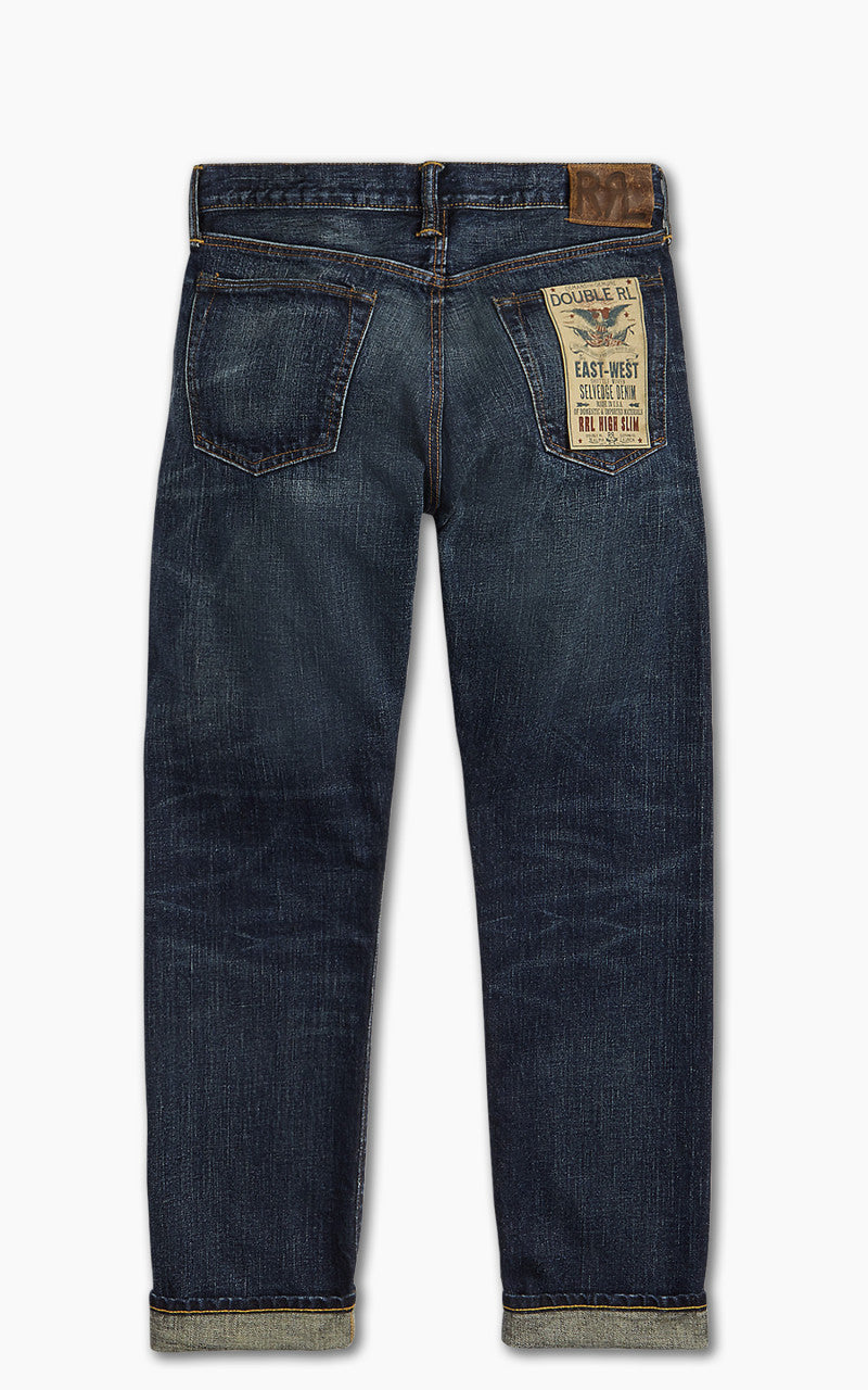 RRL High Slim Selvedge Jean Bayview Wash