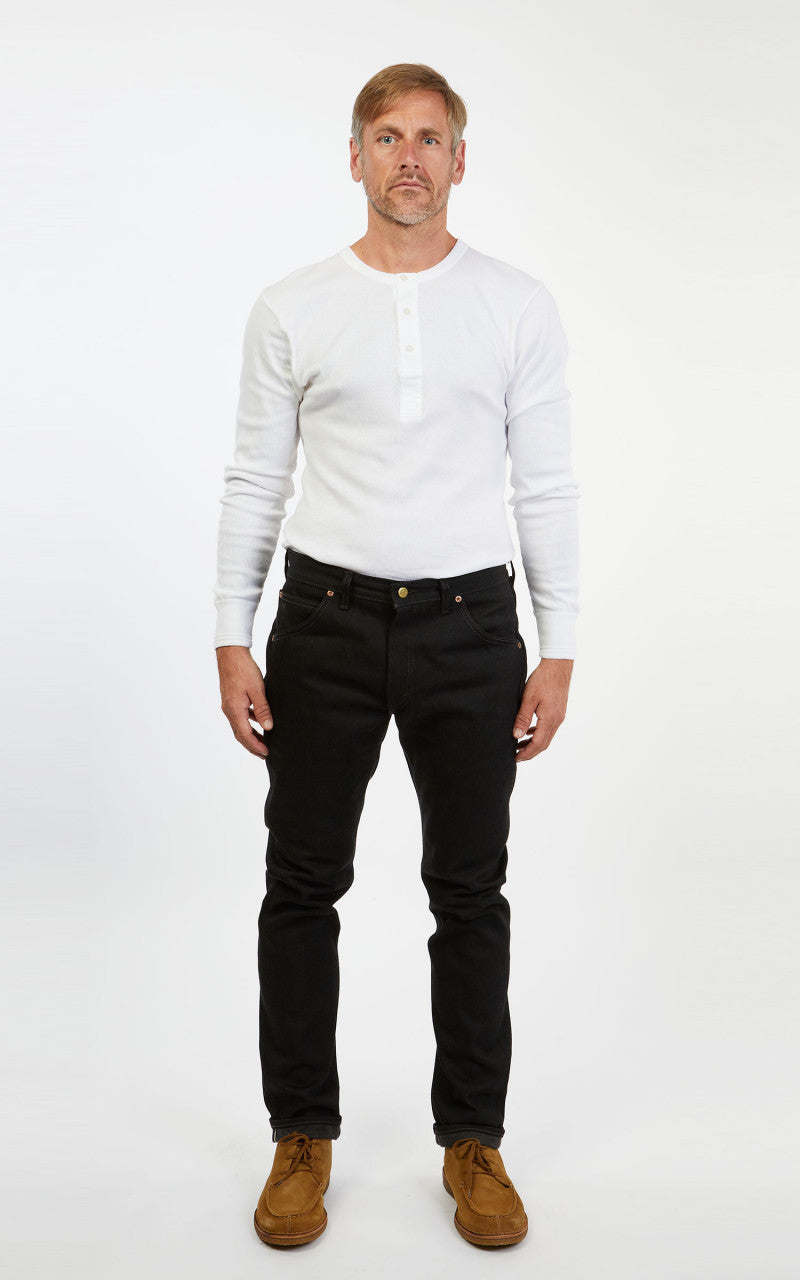 RRL High Slim Jeans Black Selvedge