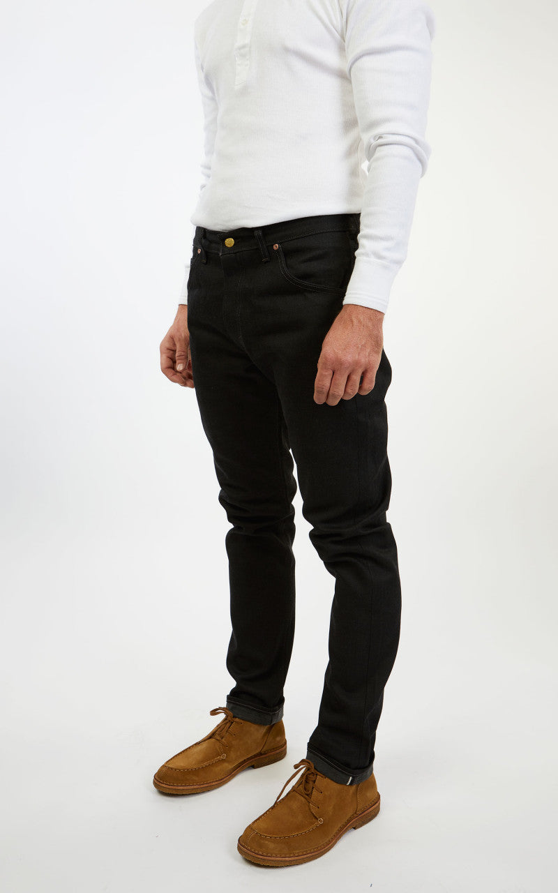 RRL High Slim Jeans Black Selvedge